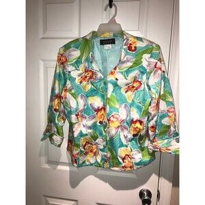 Christina Hope Floral Blazer size Large